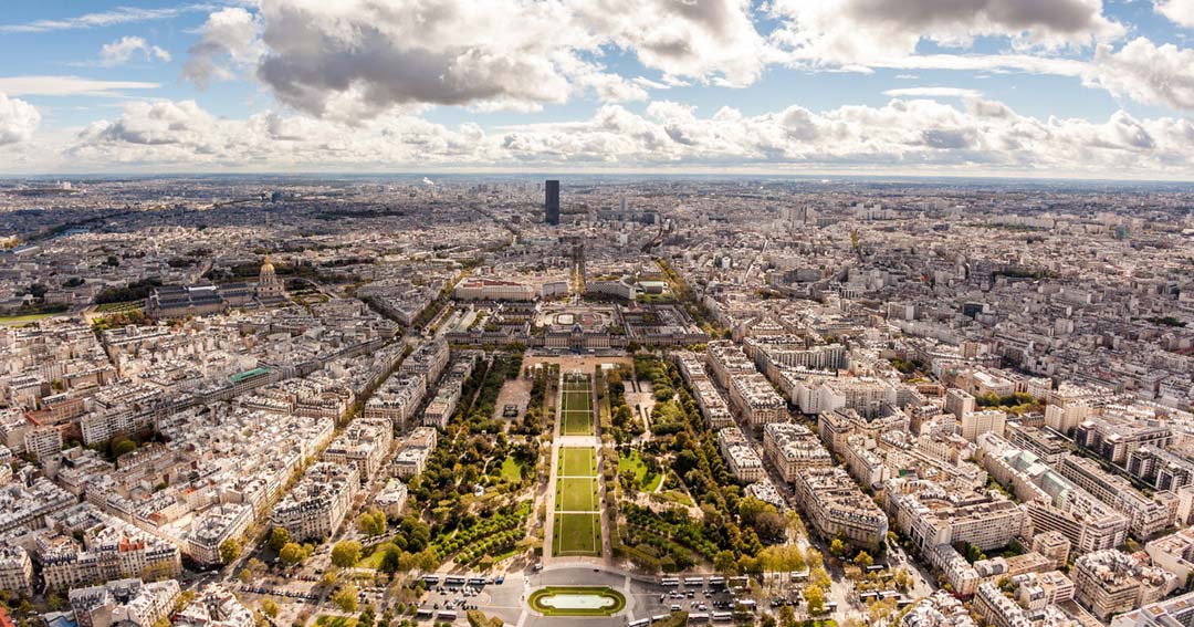 Paris panorama from the Eiffel Tower